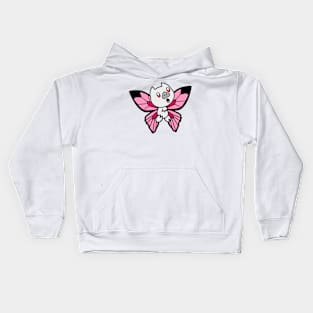 White ButterBat Kids Hoodie